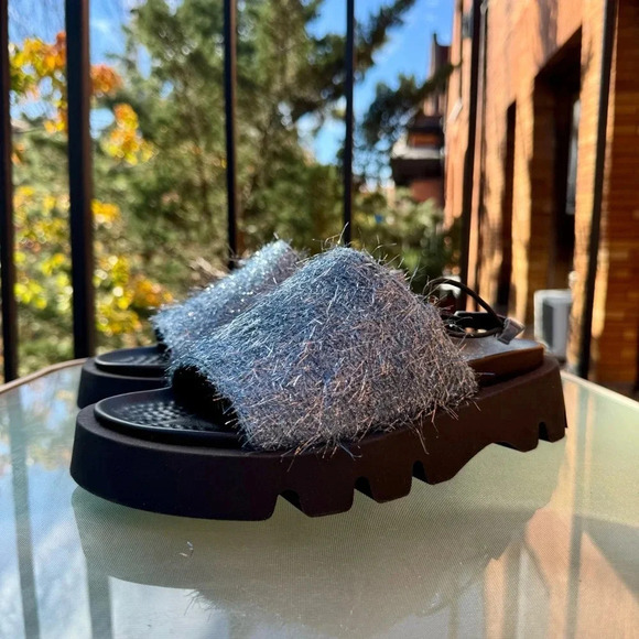 New Miista E8 Noreen Blue Sandals Platform Slingback Shoes - Picture 11 of 17